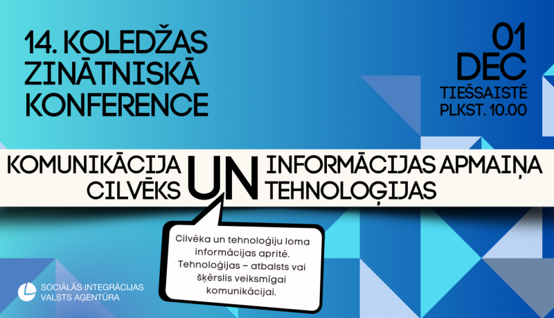 SIVA koledžas 14. zinātniskās konferences plakāts