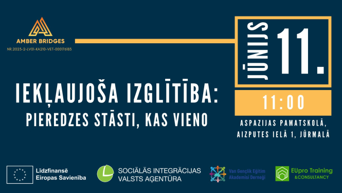 Projekta noslēguma pasākums "Iekļaujoša izglītība: pieredzes stāsti, kas vieno" 