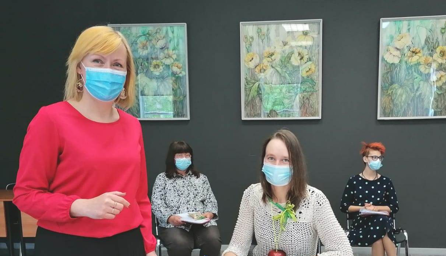 ESF projekta darbinieces un audzēknes