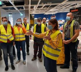 ESF projekta dalībnieki viesojas veikalā IKEA Latvija
