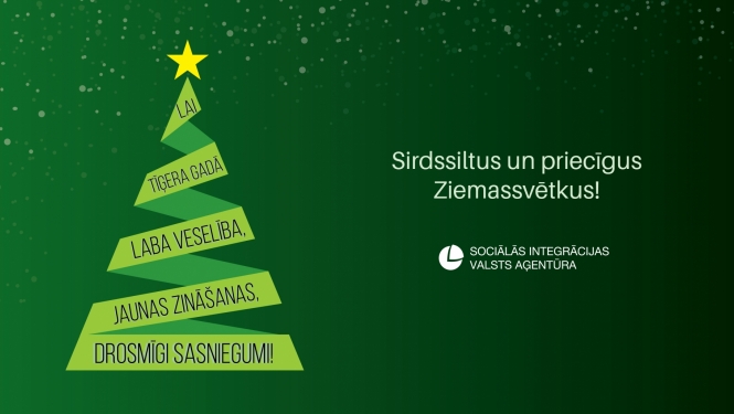 Apsveikums: Sirdssiltus un priecīgus Ziemassvētkus! Lai tīģera gadā laba veselība, jaunas zināšanas, drosmīgi sasniegumi!