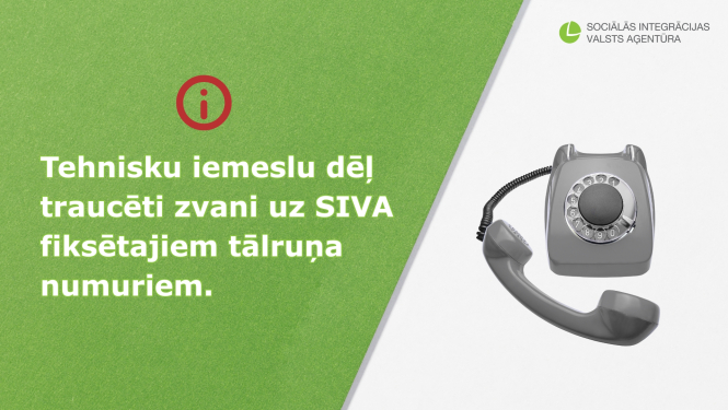 informatīvais uzraksts par zvanu traucējumiem