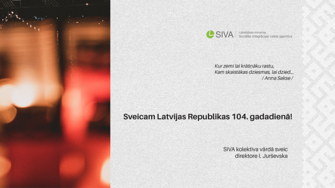 SIVA apsveikums valsts svētkos