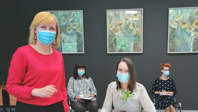 ESF projekta darbinieces un audzēknes