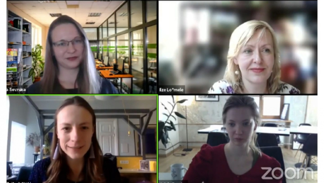 SIVA darbinieces un daži no Latvijas Sociālās uzņēmējdarbības asociācijas biedriem