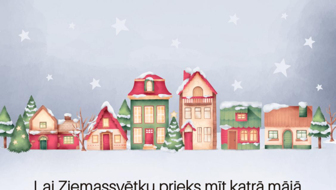 SIVA kolektīva sveiciens svētkos - Lai Ziemassvētku prieks mīt katrā mājā un ikviena sirdī! Veselīgu Jauno 2021.gadu!