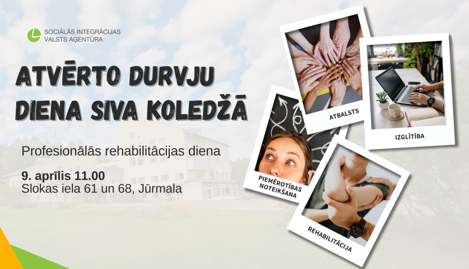 SIVA koledžas atvērto durvju diena 9. aprīlī