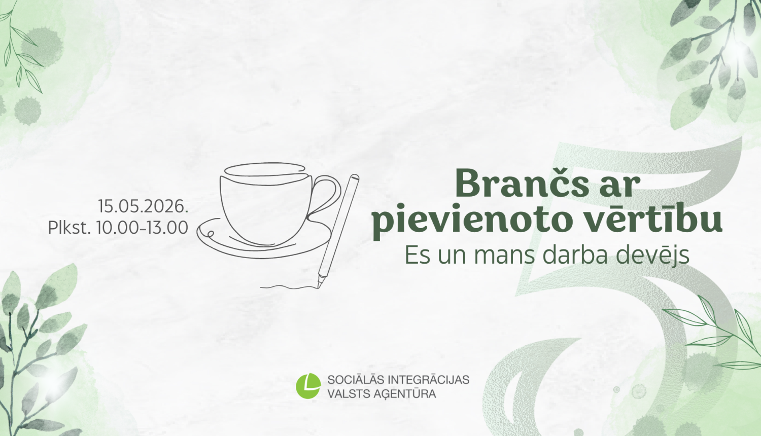 informatīvs attēls par 2026.gada branča norises vietu un laiku