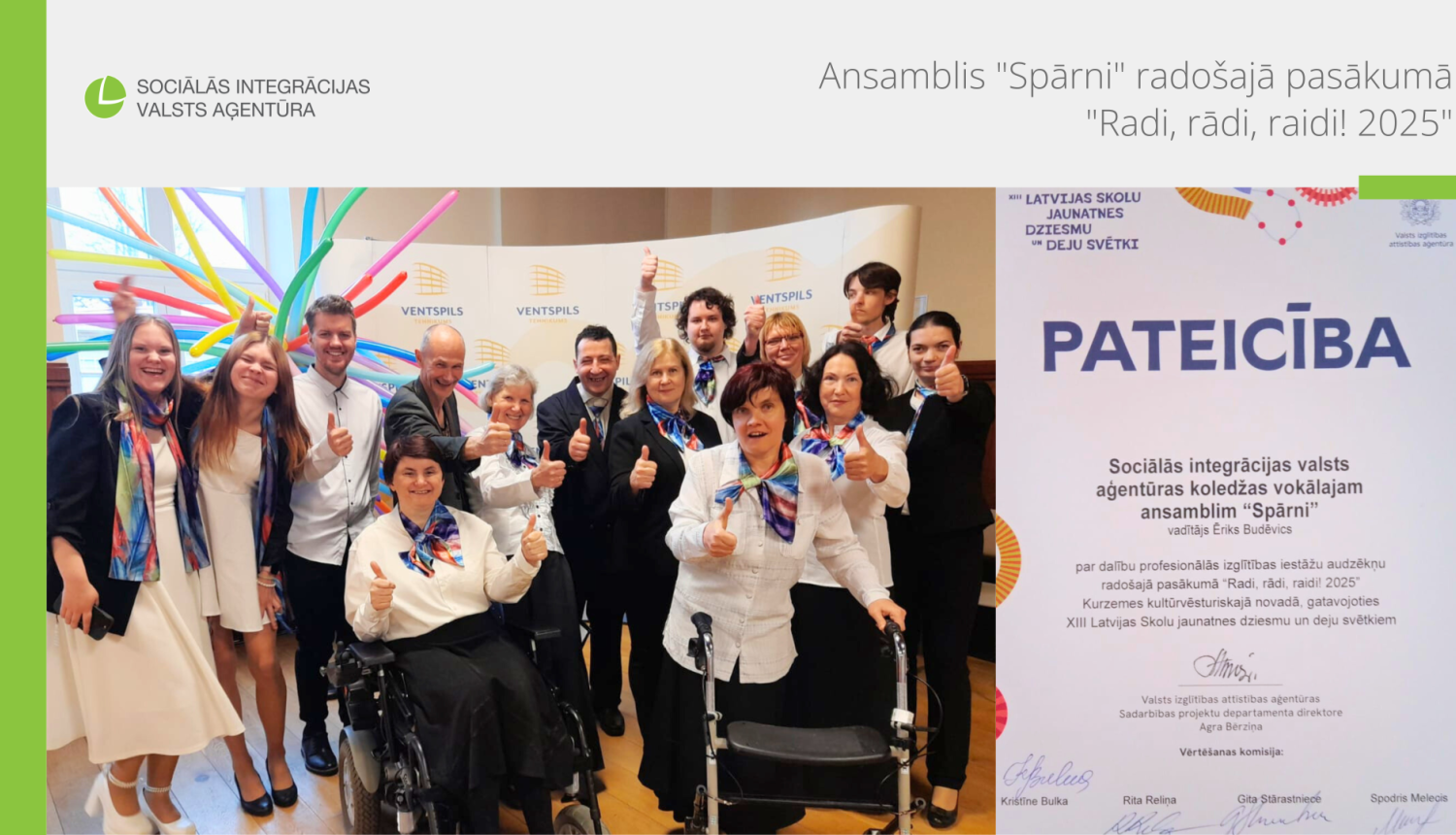 SIVA ansamblis piedalās pasākumā "Radi, rādi, raidi! 2025"