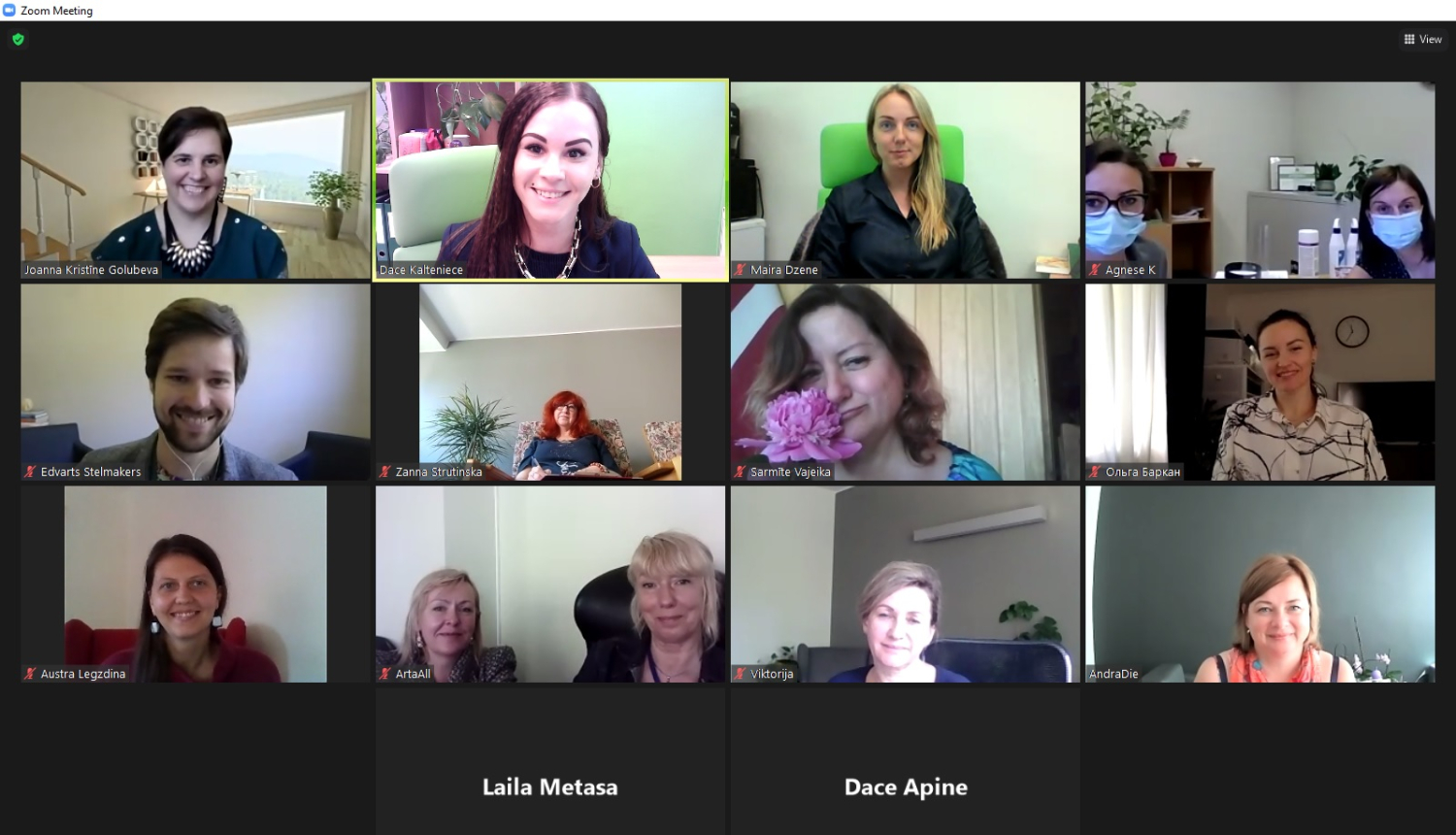 14.jūnija tiešsaistes mācību SIVA speciālistu kopbilde