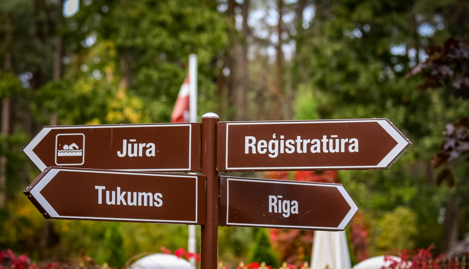 Virzienu norades uz juru, SIVA registraturu, Tukumu un R''igu