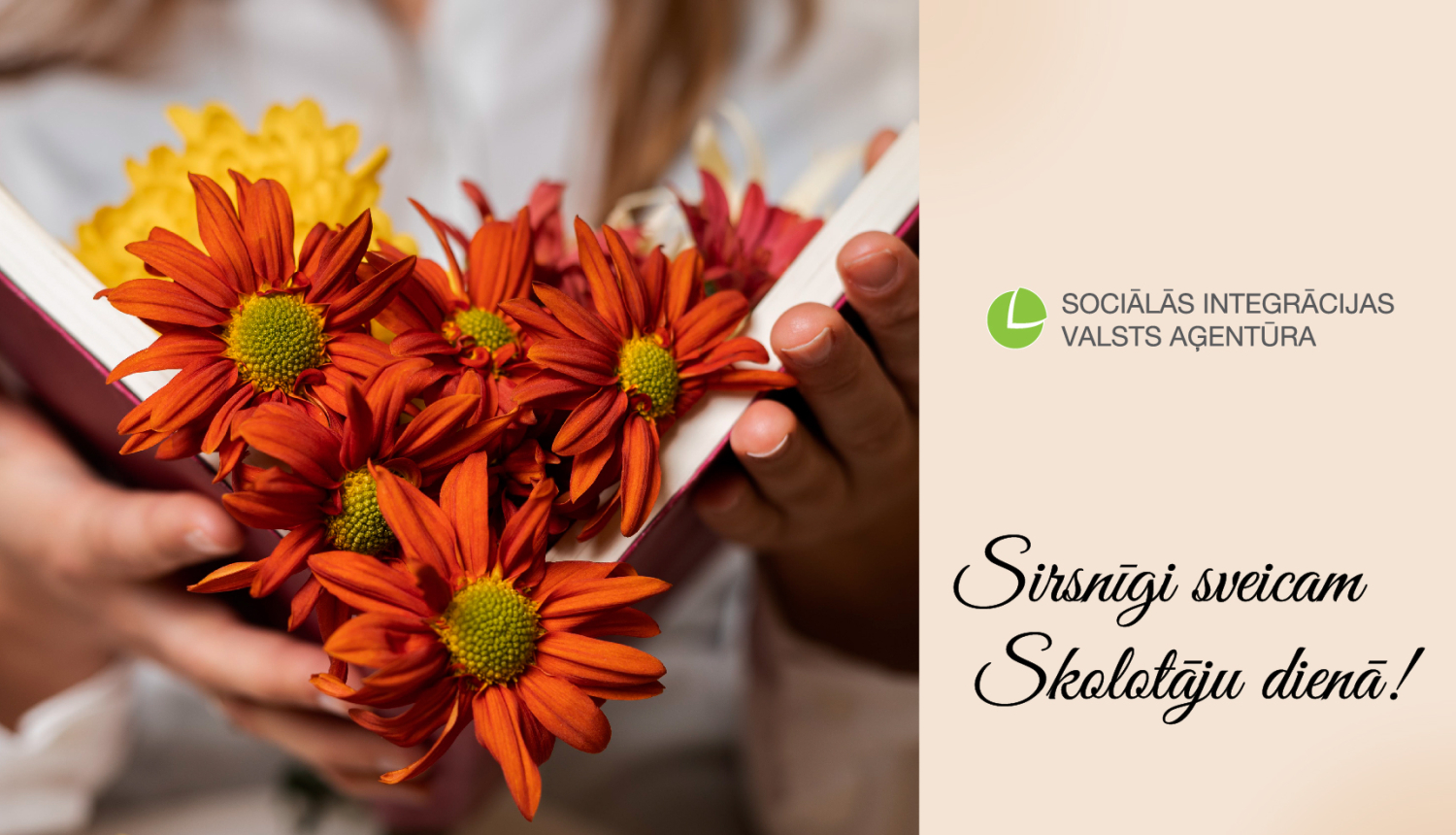 Apsveikums “Sirsnīgi sveicam Skolotāju dienā!”