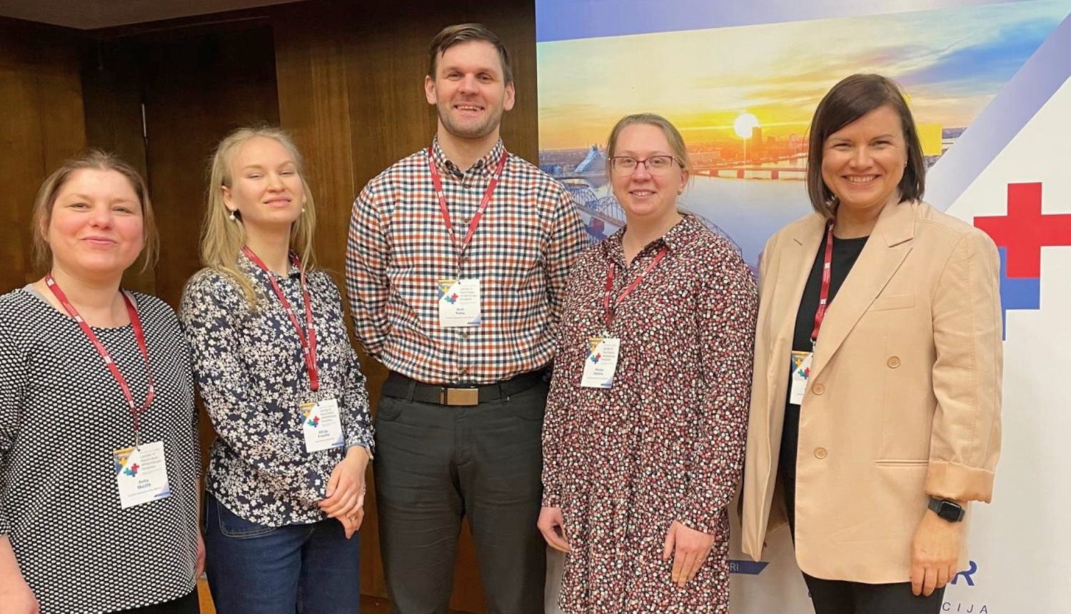 SIVA rehabilitācijas pakalpojumu nodaļas speciālisti Liene Saukuma, Jānis Rieba,  Alīvija Priedīte un Anita Maizīte