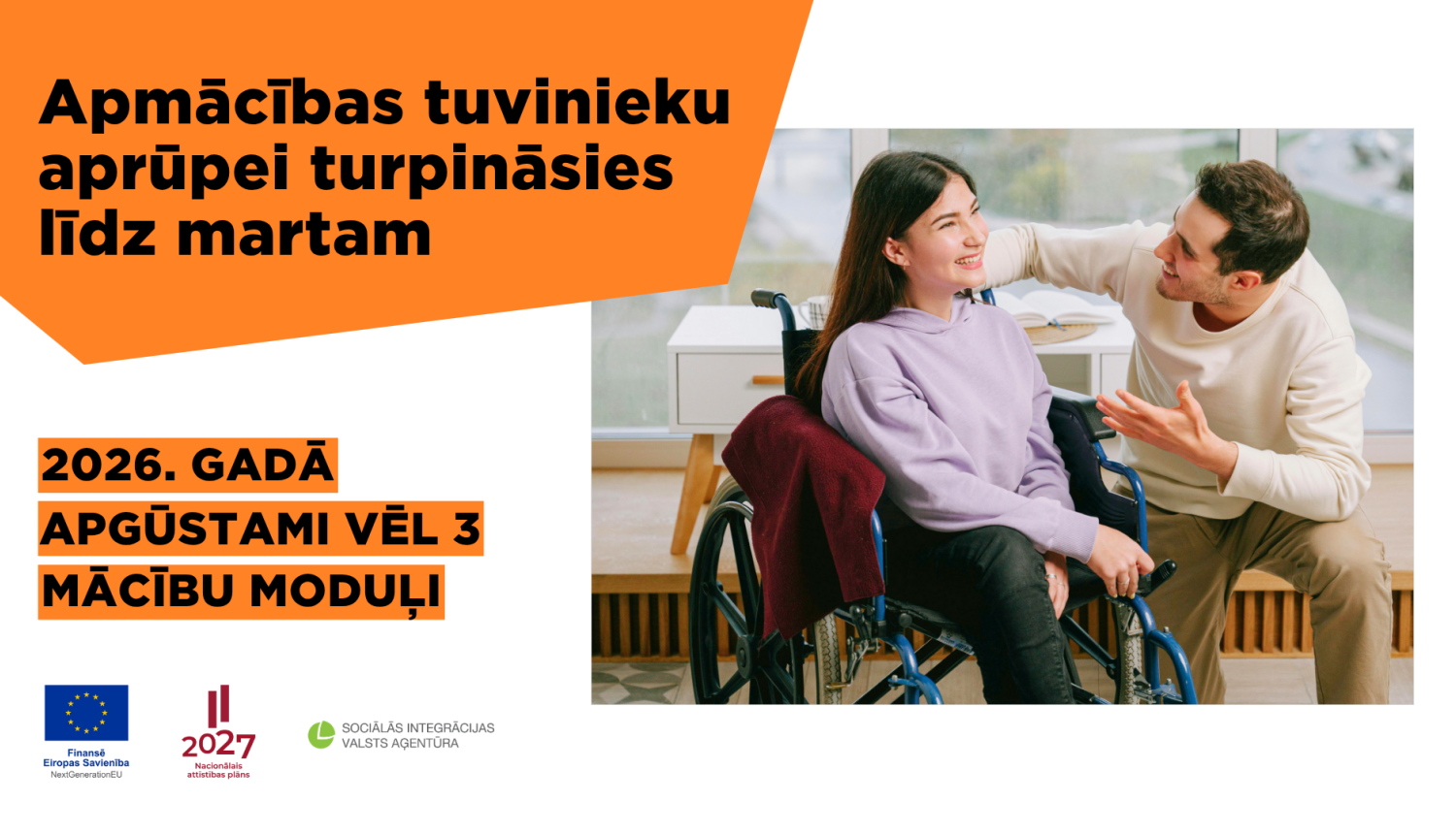 informatīvs attēls par apmācībām